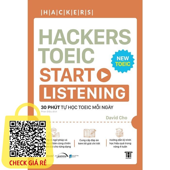 Sach > Hackers TOEIC Start: Listening 30 phut tu hoc TOEIC moi ngay (Kem Ung dung + File Nghe)