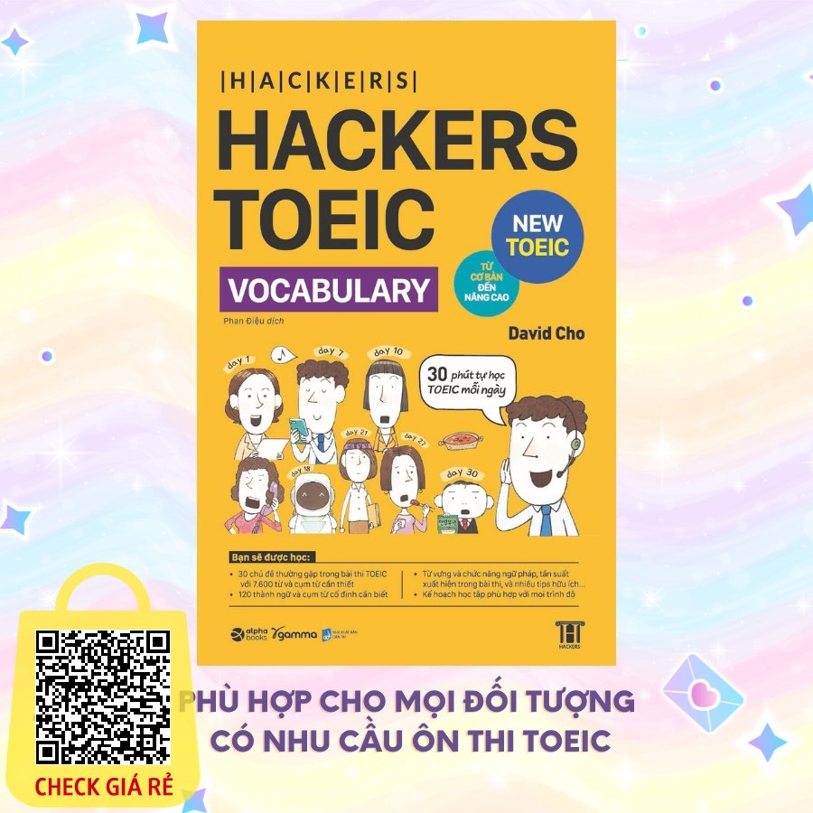 Sách: Hackers Toeic Vocabulary Từ Cơ Bản Đến Nâng Cao MỤC TIÊU 400+ (Dòng Sách Toeic Bán Chạy Nhất Hàn Quốc)