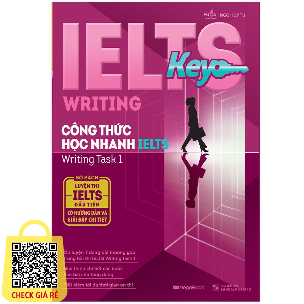 Sách IELTS KEY WRITING Công thức học nhanh IELTS Writing Task 1 MEGAENG9258
