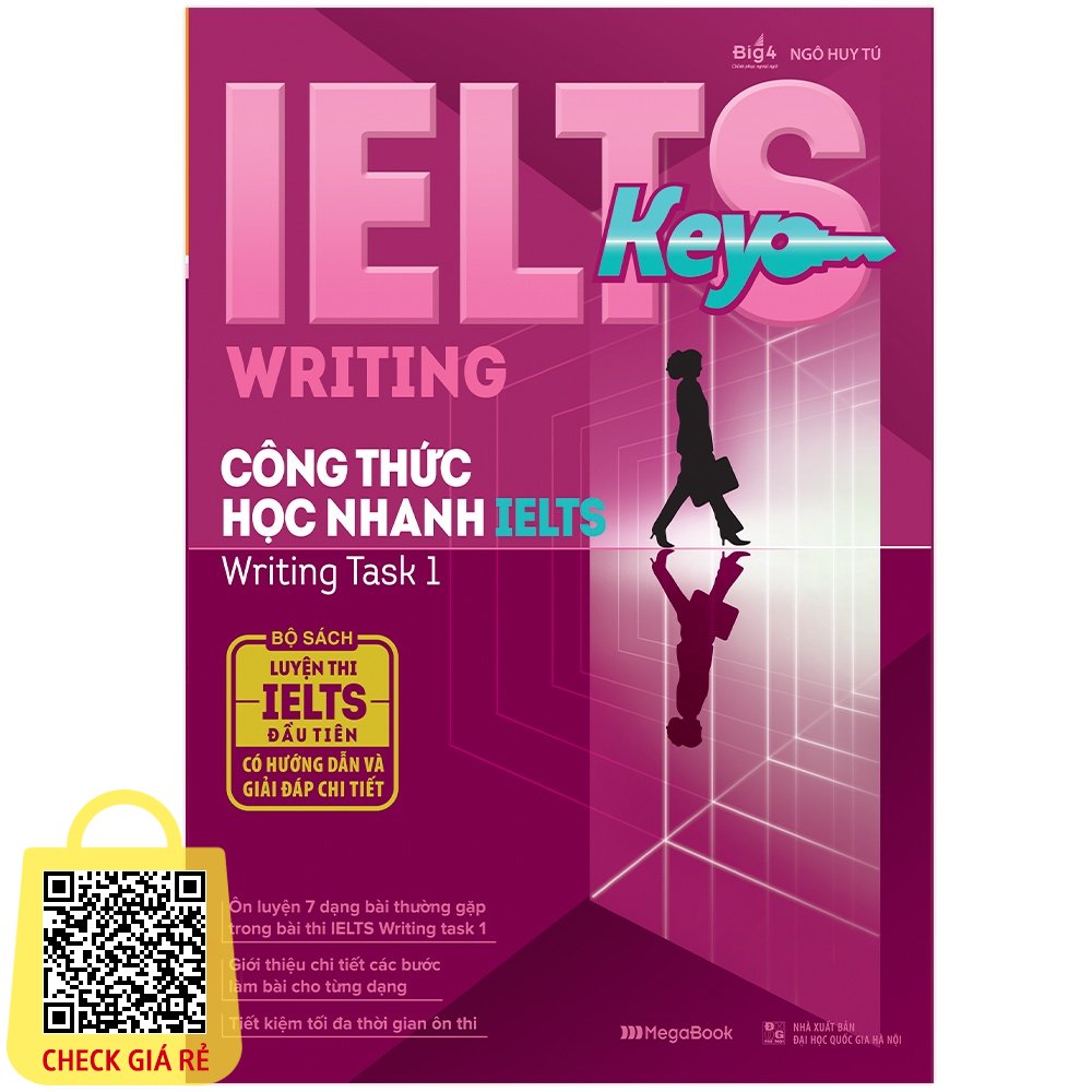 Sách IELTS KEY WRITING - Công thức học nhanh IELTS Writing Task 1 - MGB