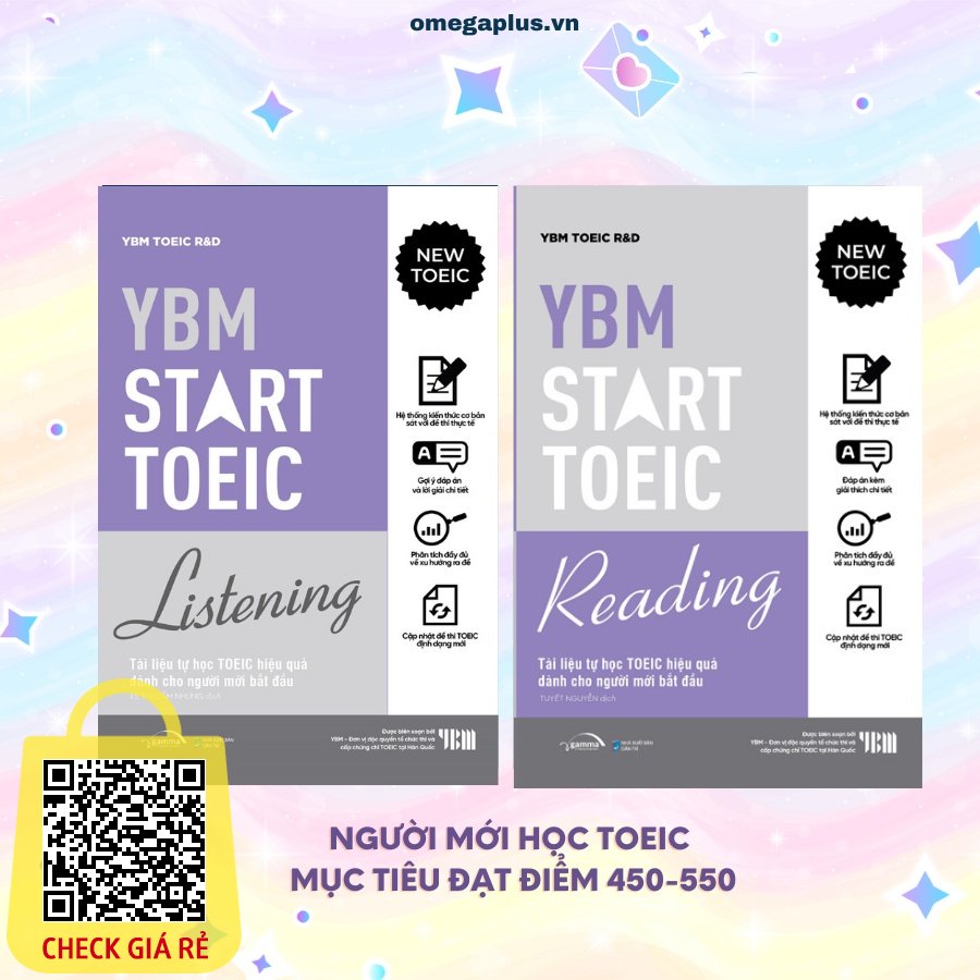 Sách Lẻ/Combo YBM TOEIC Start Reading + YBM TOEIC Start Listening