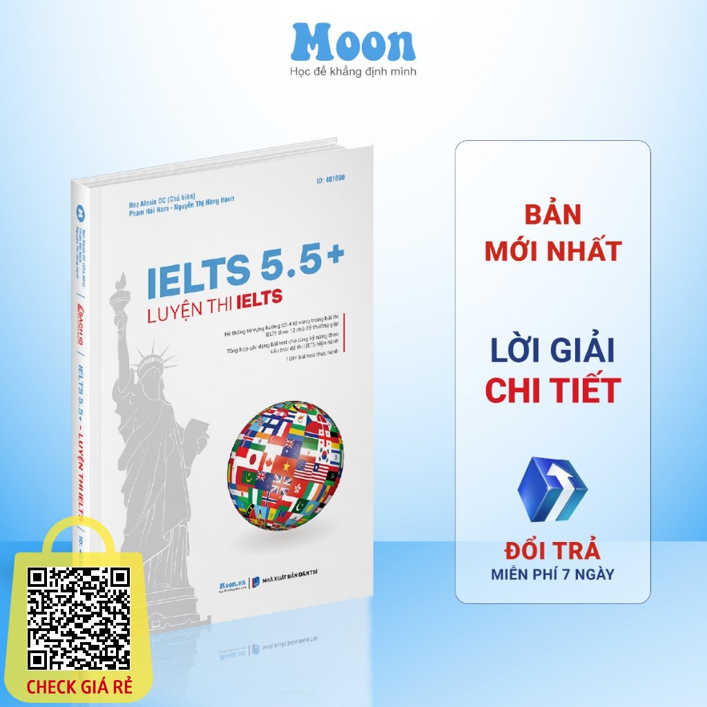 Sách luyện thi IELTS 5.5+, 4 kỹ năng cho người mới bắt đầu | Sách ID