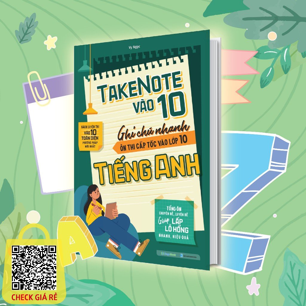 Sách Megabook - Take Note vào 10 - Ghi chú nhanh ôn thi cấp tốc vào lớp 10 Tiếng Anh
