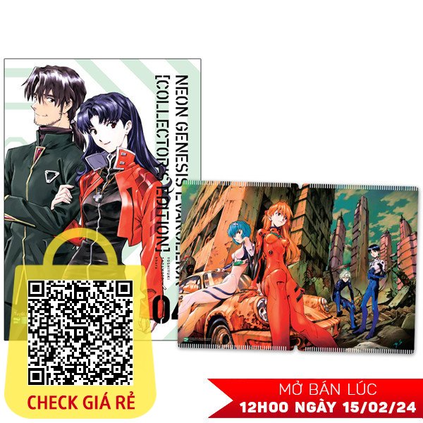 Sách Neon Genesis Evangelion - Collector’s Edition - Tập 4 - Tặng Clearcard Holder 4 nhân vật Shinji, Rei, Asuka, Kaworu