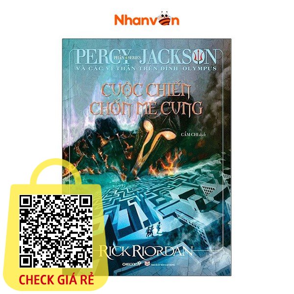 Sách - Percy Jackson Và Các Vị Thần Trên Đỉnh Olympus - Phần 4 - Cuộc Chiến Chốn Mê Cung - Tái Bản 2021 - 9786043202762