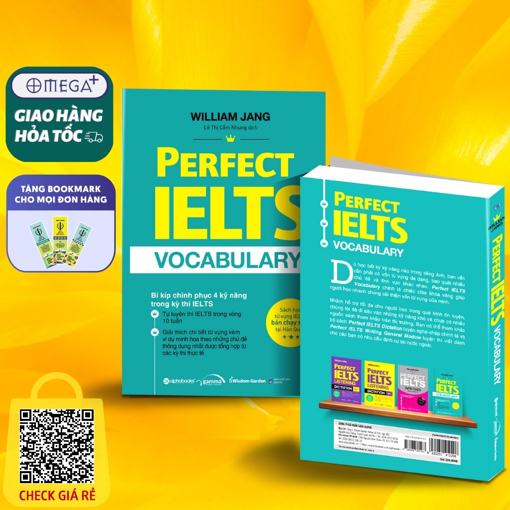 Sách Perfect IELTS Vocabulary: Bí Kíp Chinh Phục 4 Kỹ Năng Trong Kỳ Thi IELTS  - William Jang (Tái Bản Mới Nhất)