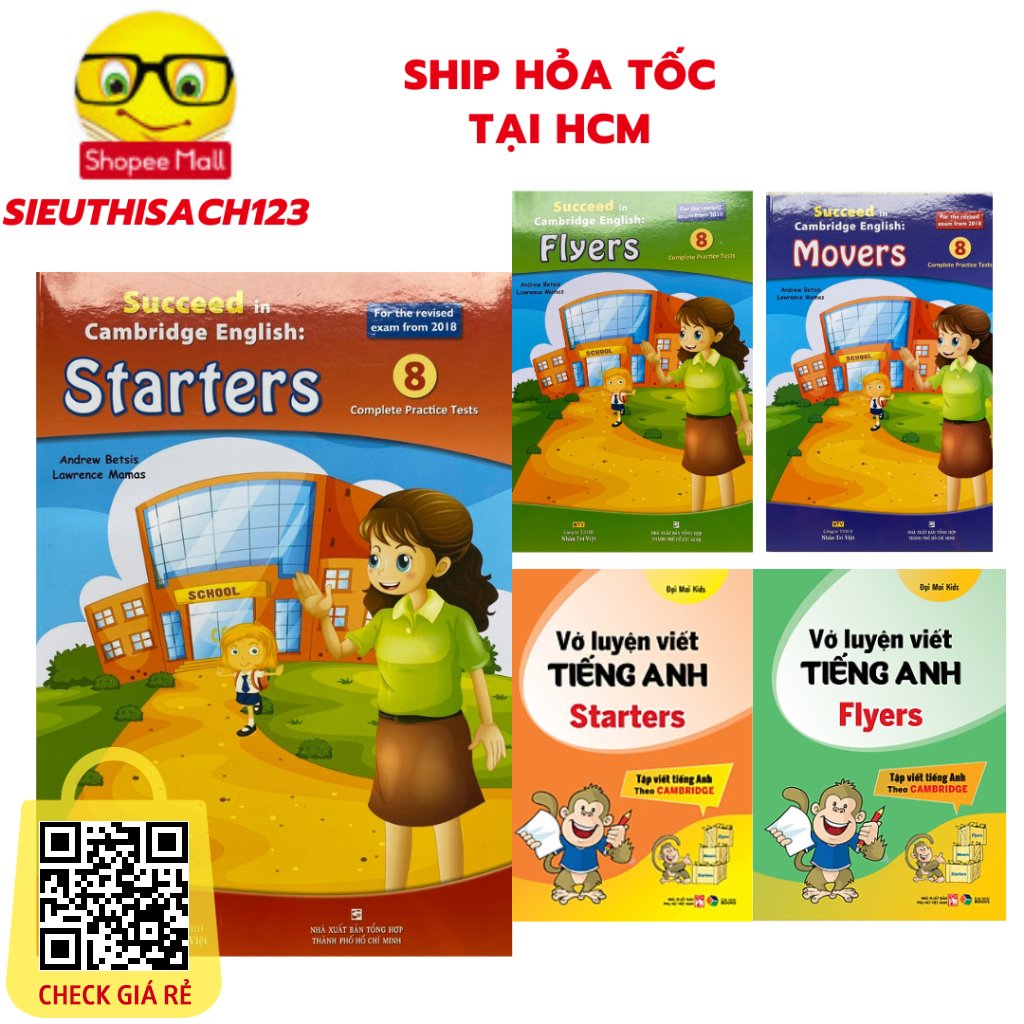 Sach Succeed in Cambridge English:Starters Flyers Movres -le tuy chon