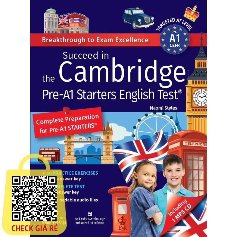 Sách Succeed In The Cambridge Pre-A1 Starters English Test (Kèm 1 Đĩa MP3) NTV
