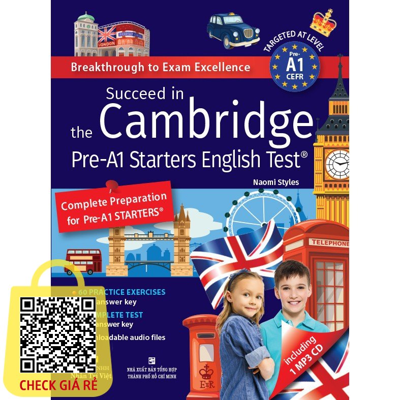 Sách Succeed In The Cambridge Pre-A1 Starters English Test (Kèm 1 Đĩa MP3)