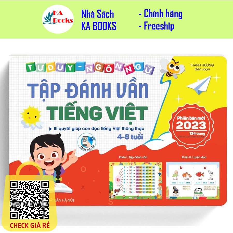 Sach Tap Danh Van Tieng Viet Kem File Nghe Quet Ma QR (4-6 Tuoi)