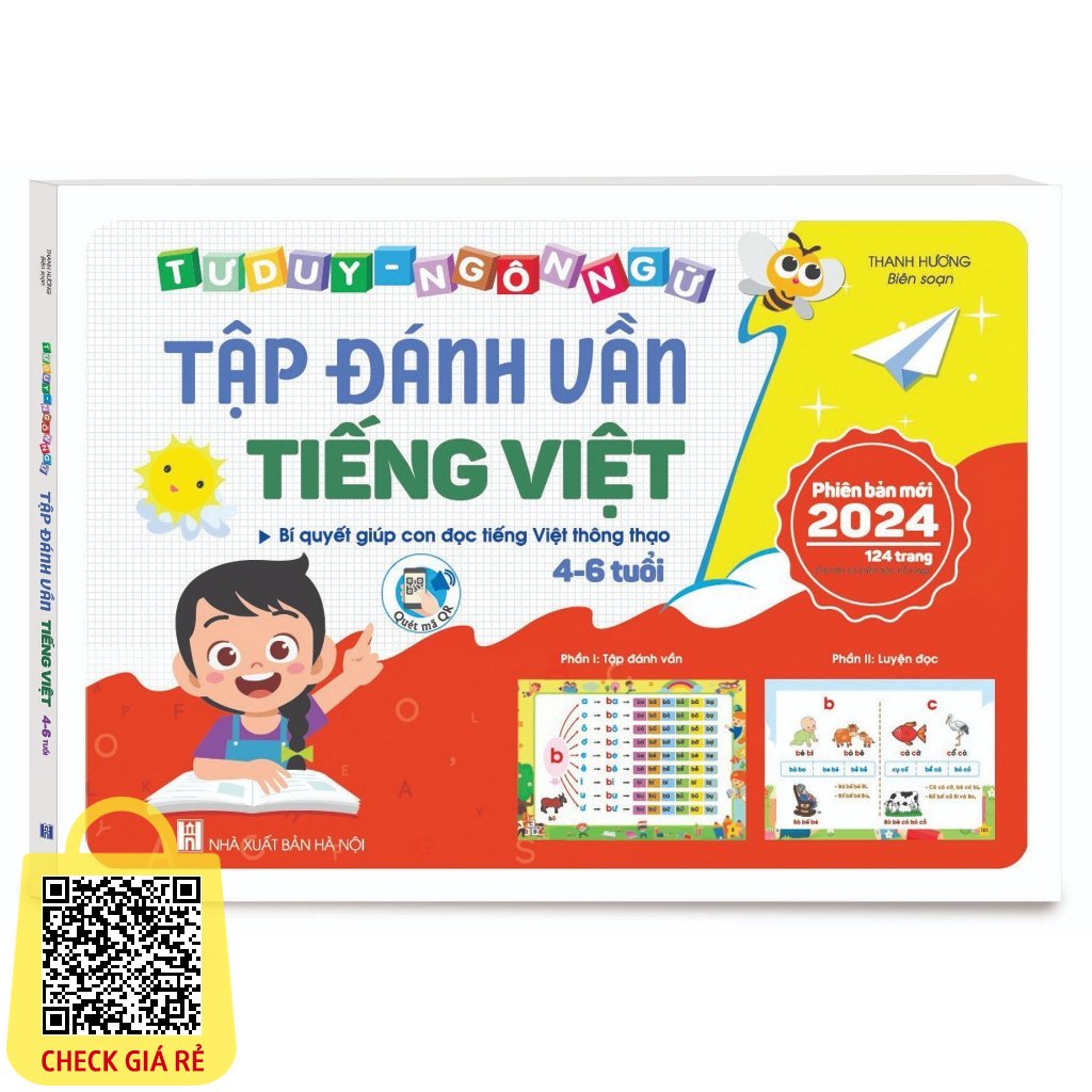 Sách Tập đánh vần Tiếng Việt - Luyện đọc - Tập viết - Thẻ đánh vần cho bé 4 6 tuổi hành trang cho bé vào lớp 1