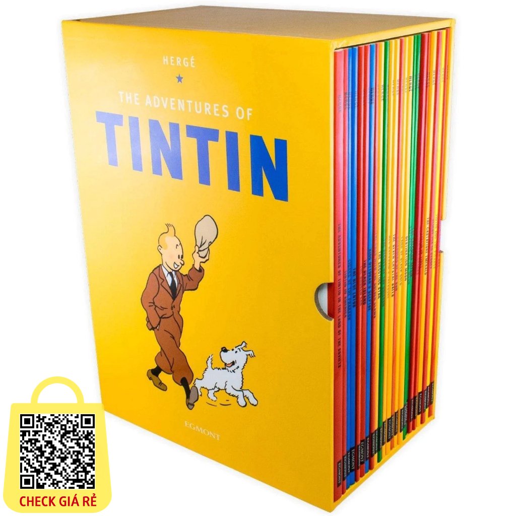 Sach The adventures of Tintinnhap mau 23 quyen box set