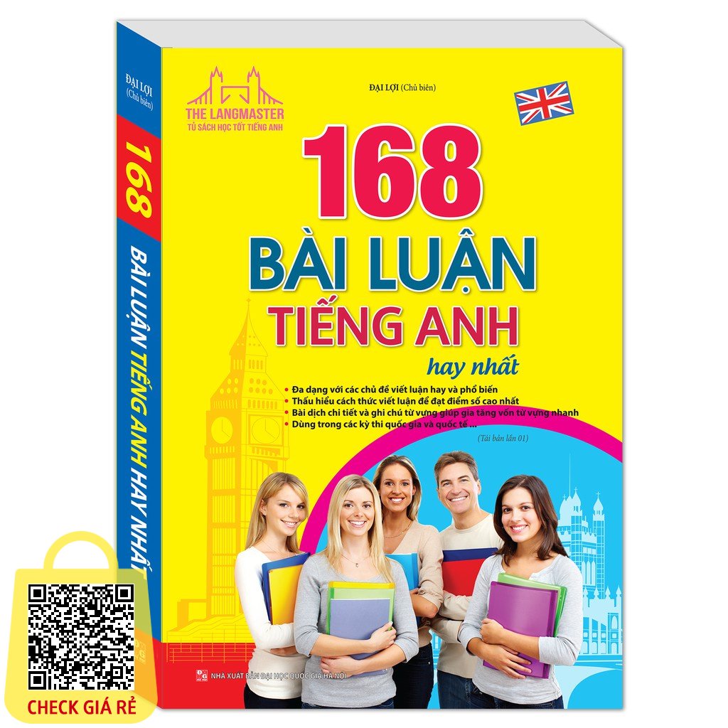 sach the langmaster 168 bai luan tieng anh hay nhat tai ban 01 tang kem bookmark