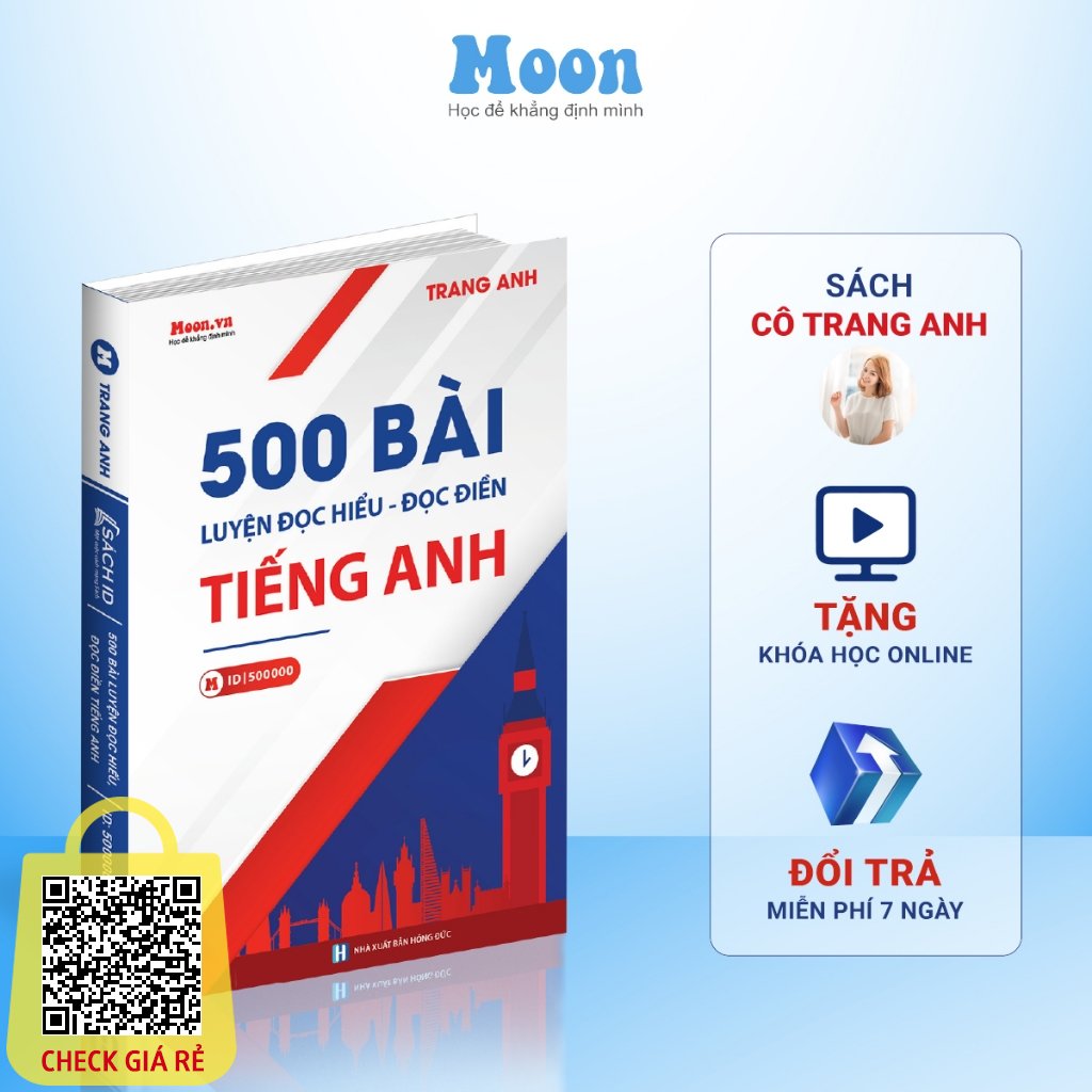Sach tieng anh co Trang Anh: 500 bai doc hieu doc dien on thi THPT Quoc Gia 2023