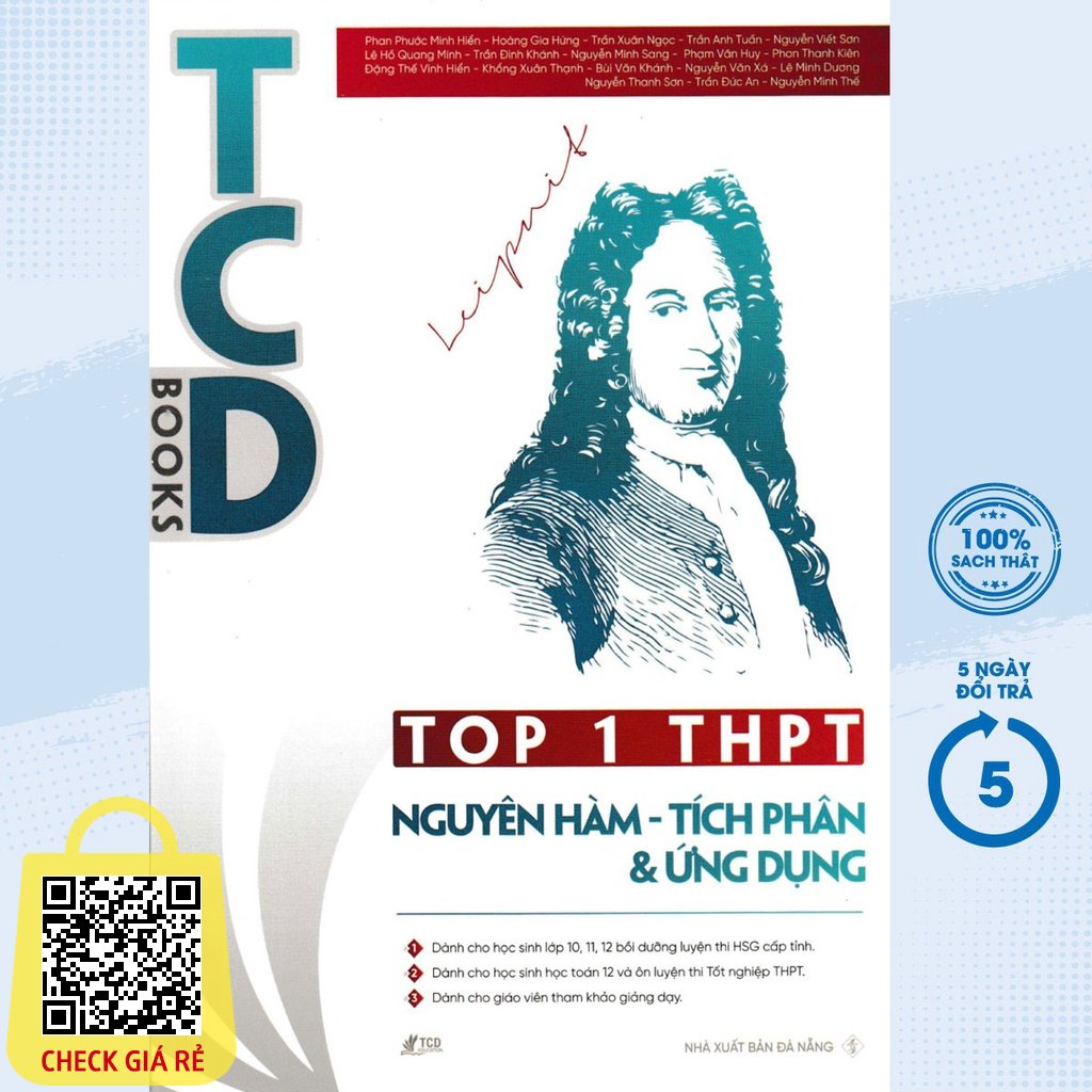 Sách Top 1 THPT Nguyên Hàm Tích Phân & Ứng Dụng TCD