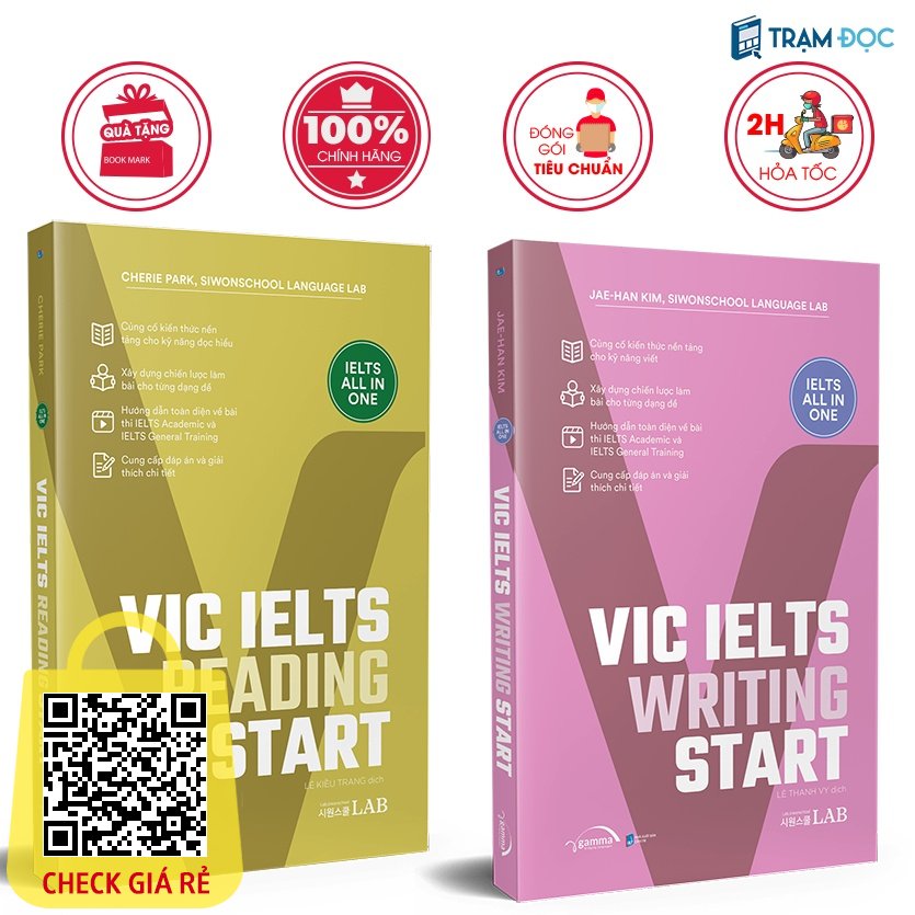 Sách VIC IELTS Start Writing + Reading (Combo 2 cuốn)