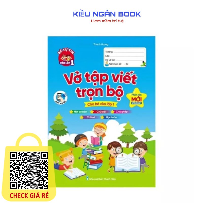 Sach Vo Tap Viet Tron Bo Cho Be Vao Lop 1 Phien Ban Moi ( 5 in 1)