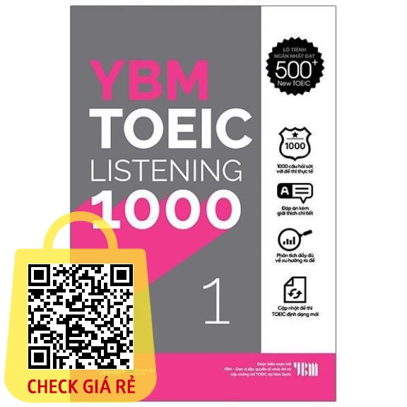 Sách YBM Actual Toeic Tests Listening 1000 Vol 1