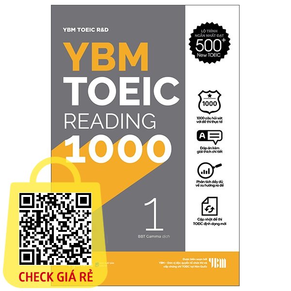 Sách YBM Toeic Reading 1000 Vol 1 (Tái Bản)