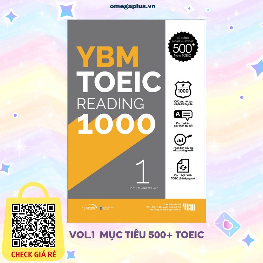 Sach YBM TOEIC Reading 1000 Vol 1 (YBM Actual Toeic Tests RC 1000)