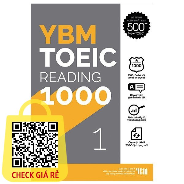 Sách YBM Toeic Reading 1000 Vol 1
