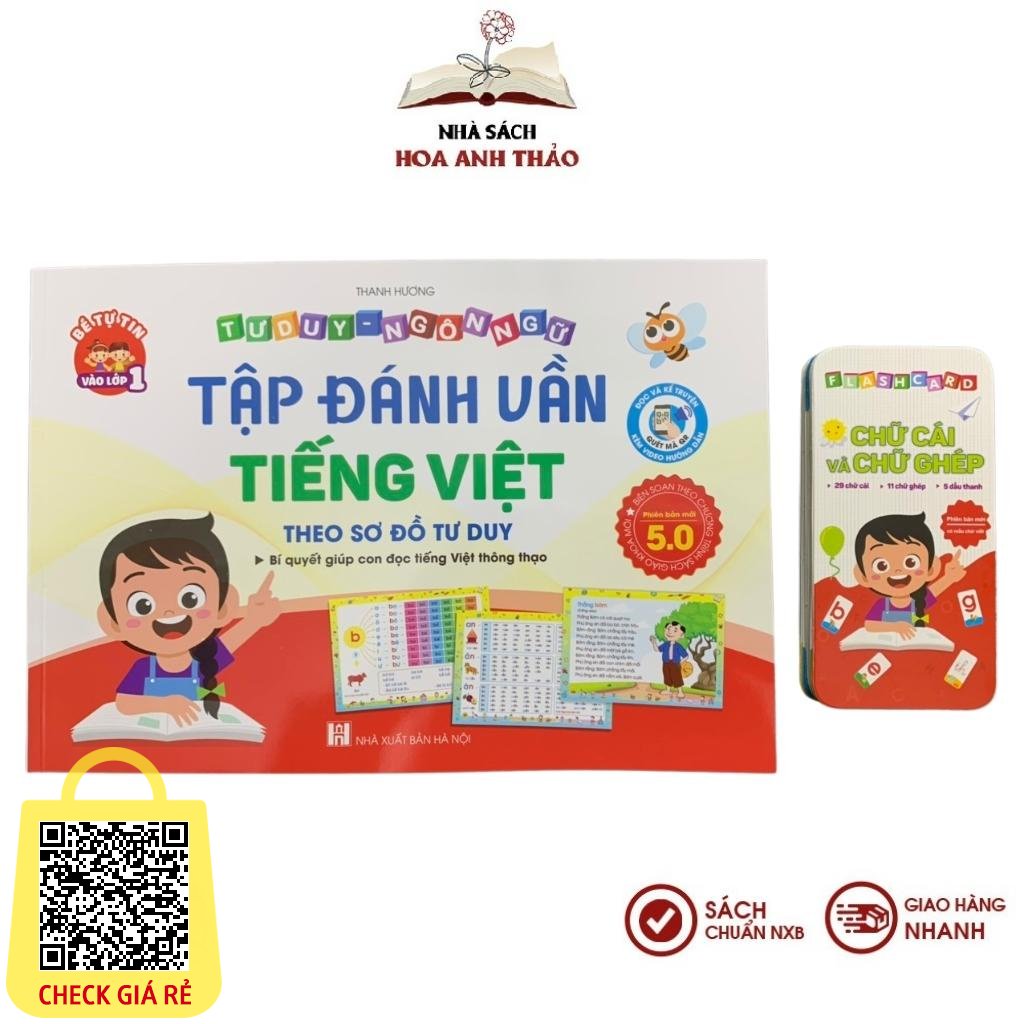 Tập đánh vần Tiếng Việt Phiên bản 5.0 kèm file đọc và video hướng dẫn ghép vần cho bé 4-6 tuổi