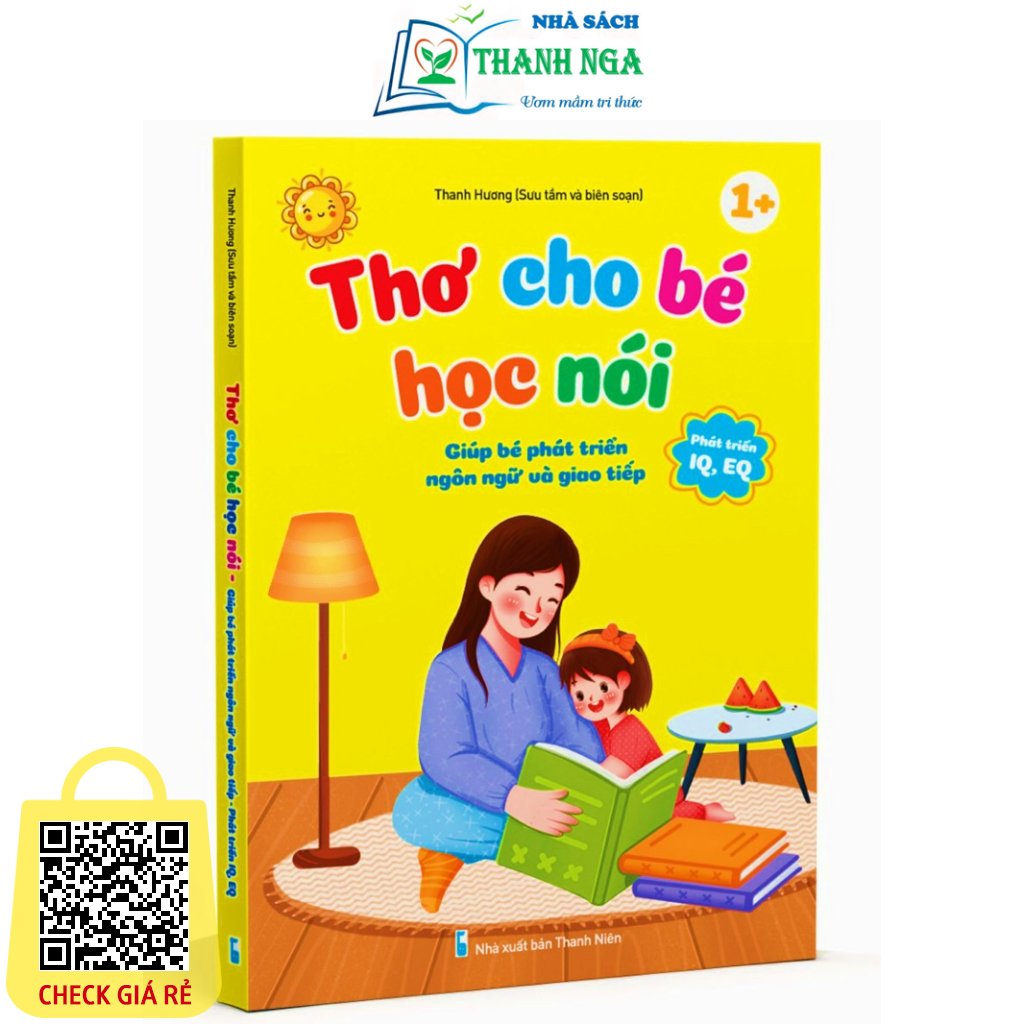 Sách Thơ Cho Bé Học Nói Phát triển IQ - EQ (Bìa cứng)