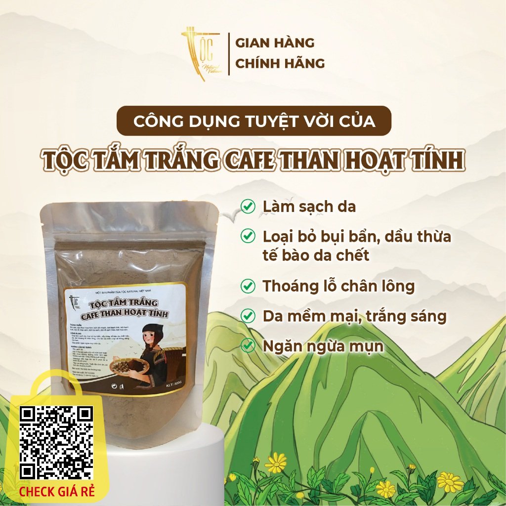 Toc Tam Trang Cafe Than Hoat Tinh 300g
