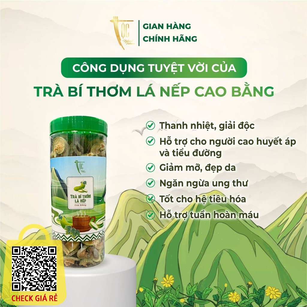Tra Bi thom la nep say lanh Cao bang Toc Nature 1500ml